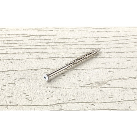 Starborn Deck Screw, #8 x 2-1/2 in, 18-8 Stainless Steel, Trim Head, Torx Drive, 350 PK STX39T08250